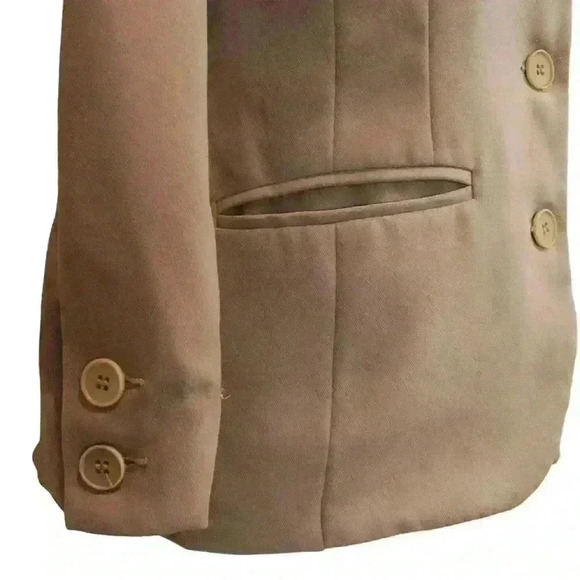 Bailey 44 Womens Tan Blazer Single Breasted Button Front Size 0 - Picture 5 of 8
